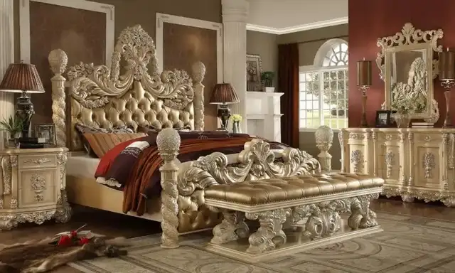 silver bedroom set