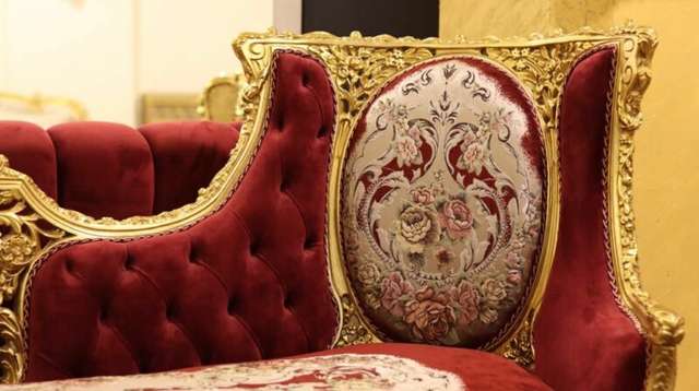 gold sofa