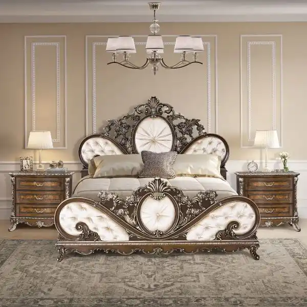 carved wood bedroom sets